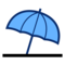 Umbrella on Ground emoji on Emojidex